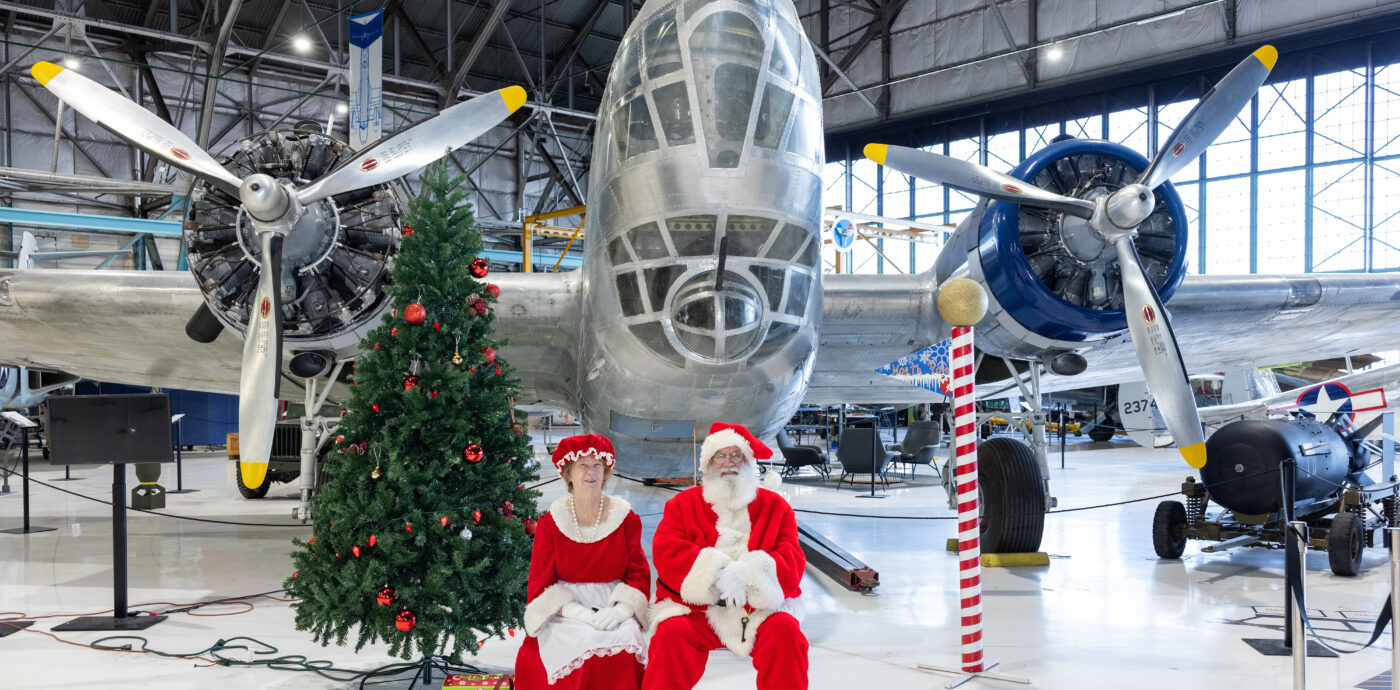 Santa in the Hangar at the Museum