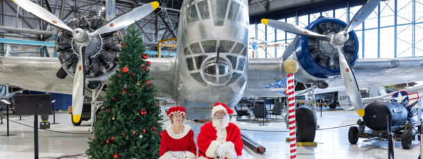 Santa in the Hangar at the Museum