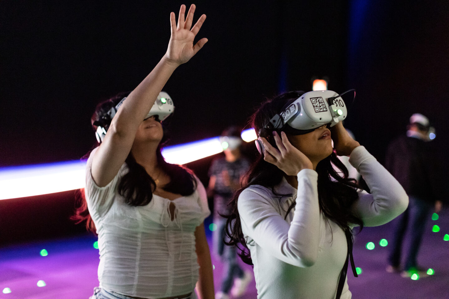 Guests experiencing THE INFINITE virtual experience