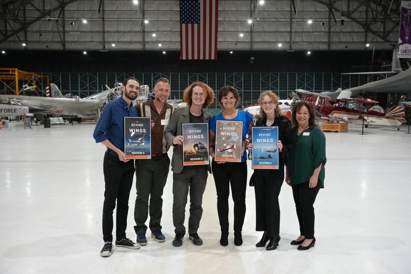 The crew of Behind the Wings