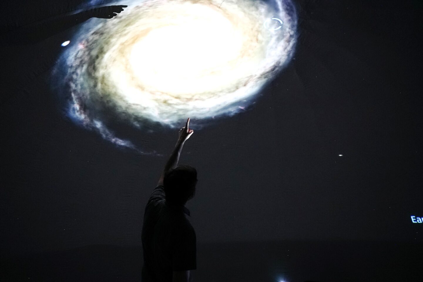 Inside the Wingsphere Planetarium at the Air & Space Museum