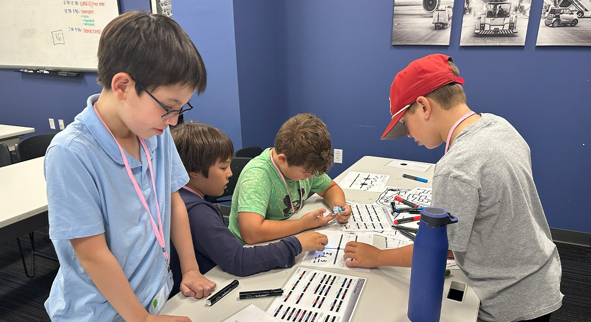 Campers doing an activity