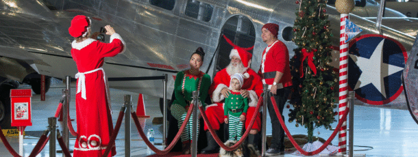 Santa in the Hangar at the Museum