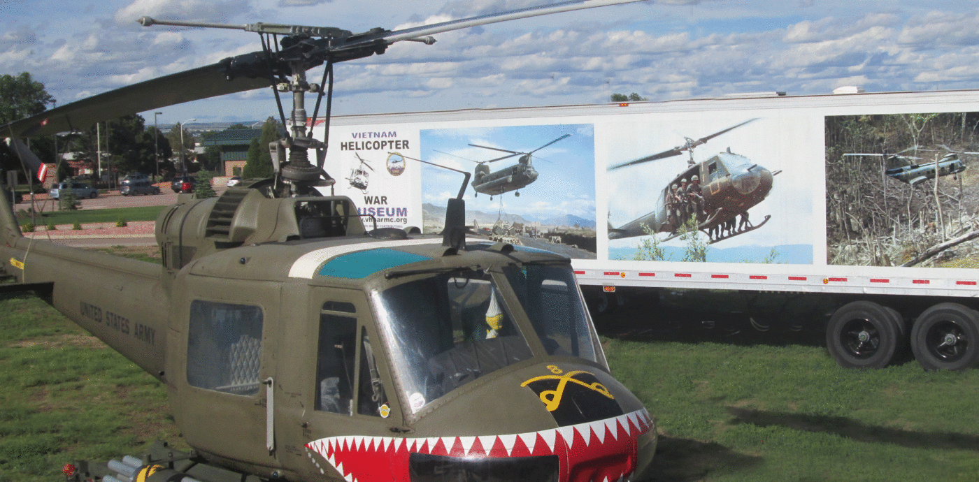 Vietnam Helicopter Museum Exhibit