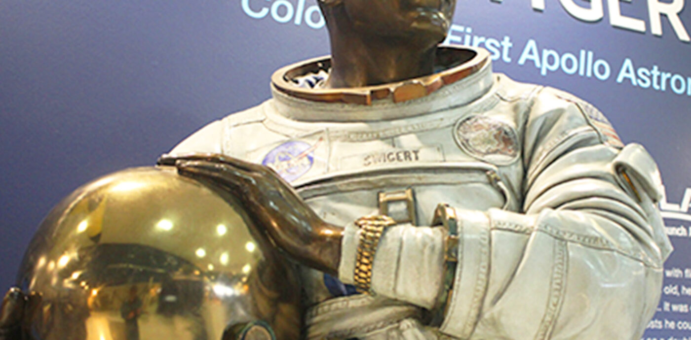 Lundeen Statue of Jack Swigert, Apollo 13 CMP