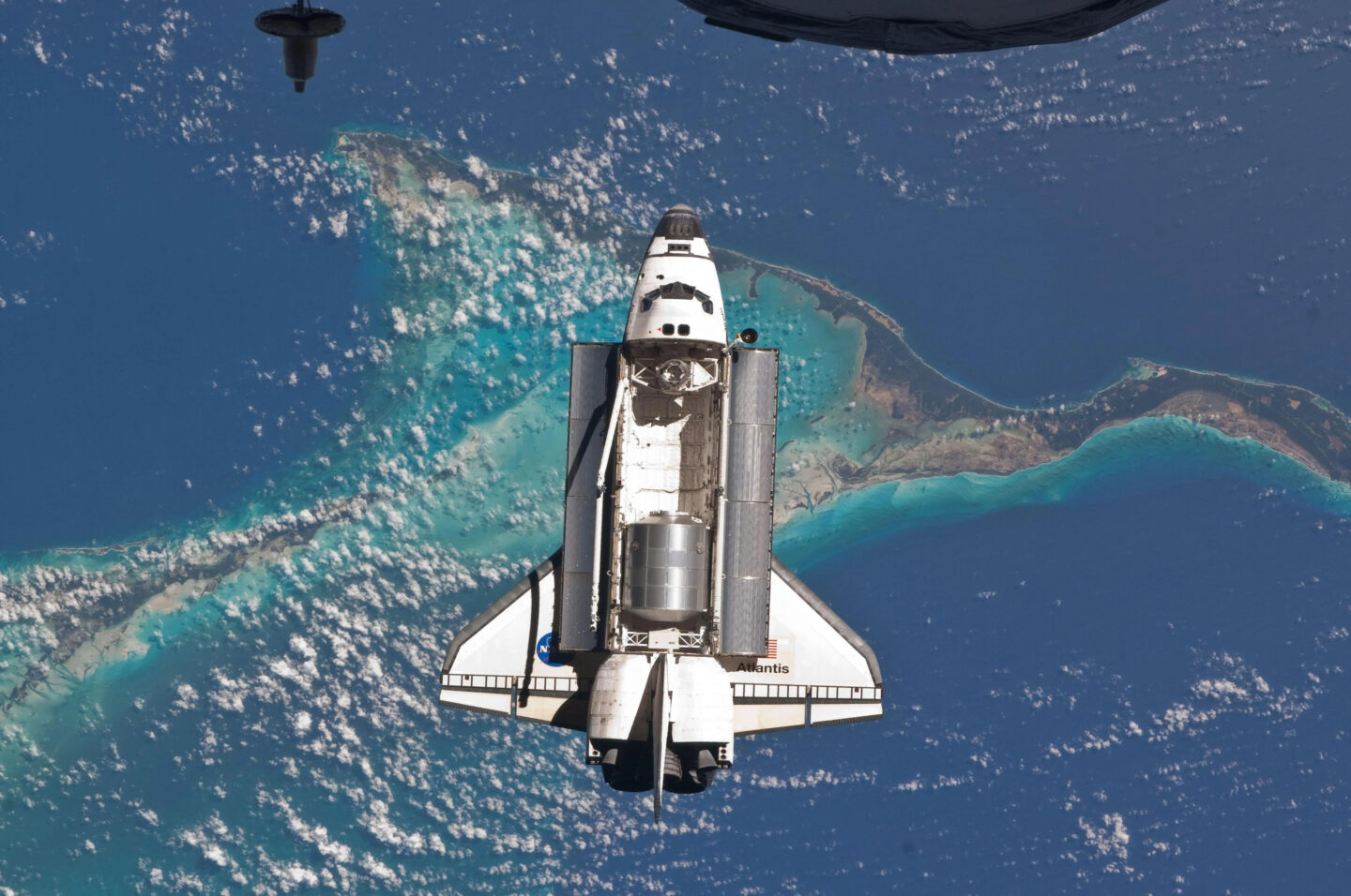 Space Shuttle as seen from the International Space Station